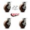 Service Caster 8 Inch Heavy Duty High Temp Phenolic Caster with Brakes and Swivel Locks, 4PK SCC-KP92S830-PHRHT-SLB-BSL-4 - alternate 3